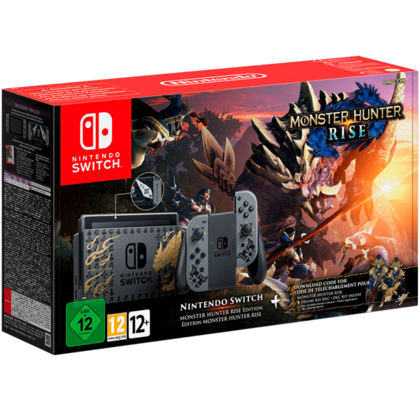 Nintendo Switch With Joy-Con – Grey – Monster Hunter Rise