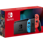 Nintendo Switch With Joy Con – Neon Blue and Neon Red V2