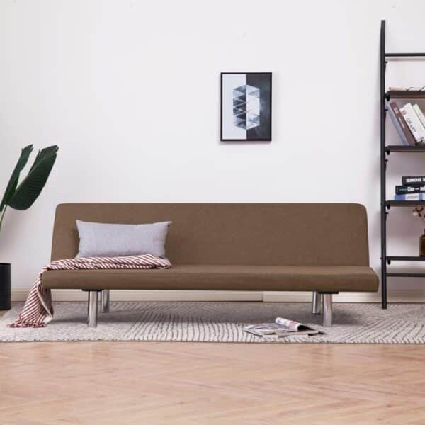 Sovesofa polyester brun