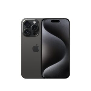 Apple Iphone 15 Pro , 15,5 Cm (6.1"), 2556 X 1179 Pixel, 256 Gb, 48 Mp, Ios 17, Titanium, Sort