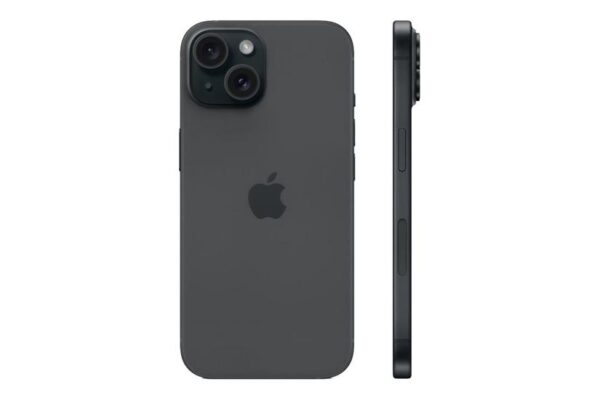 Apple iPhone 15 - sort - 5G smartphone - 128 GB - GSM