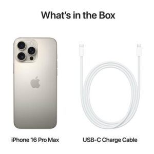 Apple iPhone 16 Pro Max - naturlig titanium - 5G smartphone - 256 GB - GSM