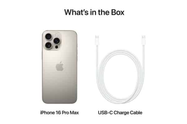 Apple iPhone 16 Pro Max - naturlig titanium - 5G smartphone - 256 GB - GSM