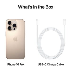 Apple iPhone 16 Pro - ørken titanium - 5G smartphone - 512 GB - GSM