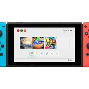 Nintendo Switch with Neon Blue and Neon Red Joy-Con - Spilkonsol - sort, neonrød, neonblå