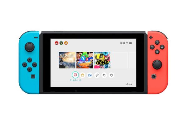 Nintendo Switch with Neon Blue and Neon Red Joy-Con - Spilkonsol - sort, neonrød, neonblå