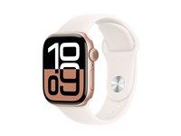 Smartwatch Apple Watch Series 10 GPS 42 mm lyserød (roseguld aluminium, S/M)