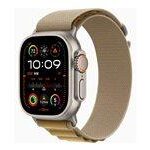 Smartwatch Apple Watch Ultra 2 49 mm naturlig titanium Alpine Loop M (gyldenbrun)