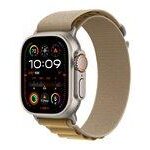 Smartwatch Apple Watch Ultra 2 49 mm naturlig titanium Alpine Loop S gyldenbrun