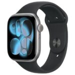 Smartwatch Apple Watch Series 11 46 mm grå, sort rem