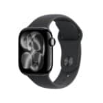 Smartwatch Apple Watch Series 11 GPS 42 mm Jet Black aluminium med Sort Sport Band (S/M)