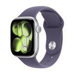 Smartwatch Apple Watch Series 11 GPS 42 mm sølv, lilla tåge sportsbånd (M/L)