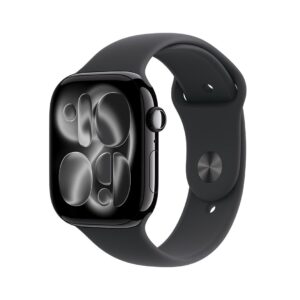 Smartwatch Apple Watch Series 11 GPS 46 mm Jet Black aluminium med sort Sport Band (M/L)