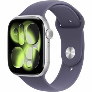 Smartwatch Apple Watch Series 11 GPS 46 mm - sølv, sportrem lilla