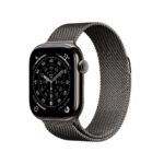 Smartwatch Apple Watch Series 11 GPS + Cellular 42 mm titanium skifer med Milanese Loop