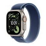 Smartwatch Apple Watch Ultra 3 49 mm sølv titan med blå Trail Loop (M/L)