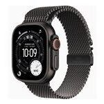 Smartwatch Apple Watch Ultra 3 49 mm sort titanium, milanesisk løkke (M)